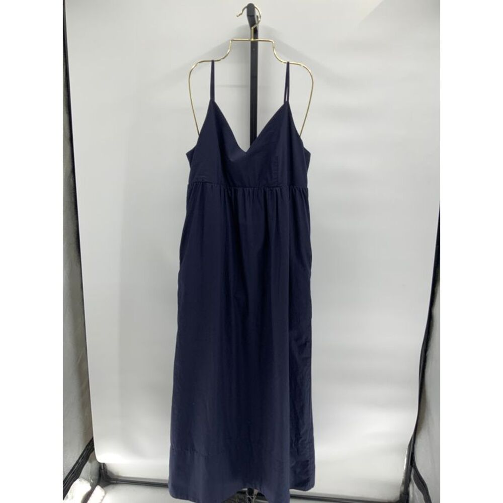 Quince Navy Blue Spaghetti Strap Maxi Dress